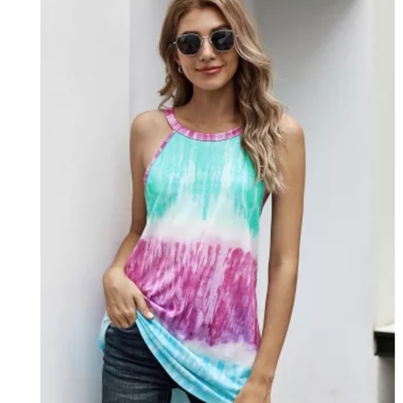 ♥️New boutique tie dye tank top - Picture 3 of 6